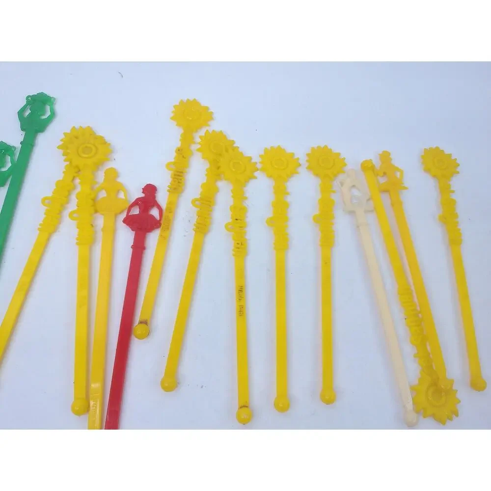 Vintage El San Juan Multicolor Swizzle Stirrers Set of 18